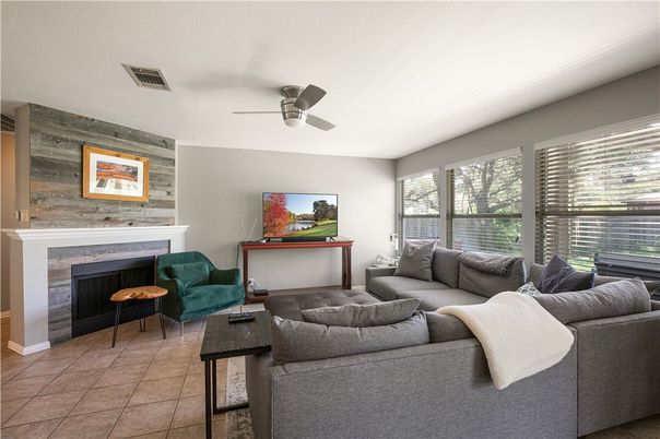 Fireplace, Interior, Living room, Wooden Walls
