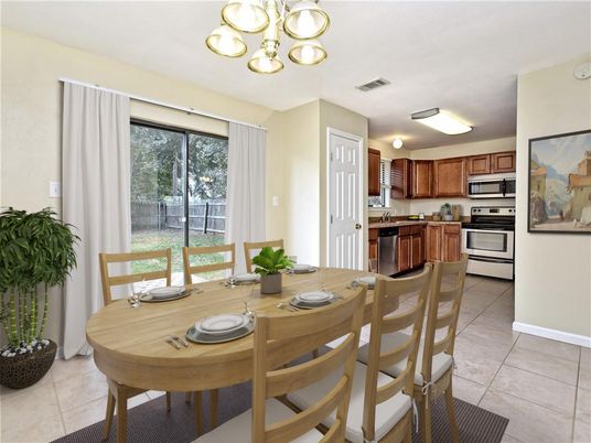 Dining room, Interior, Kitchen, Stainless Steel Appliances