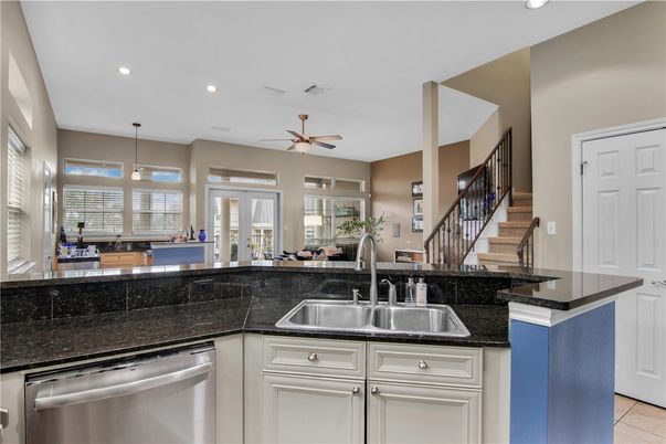 Interior, Kitchen, Pendant Lights, Recessed Lighting, Stainless Steel Appliances