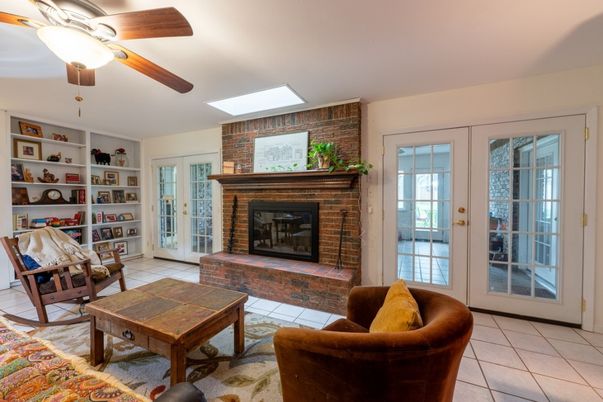 Fireplace, Interior, Stone Walls