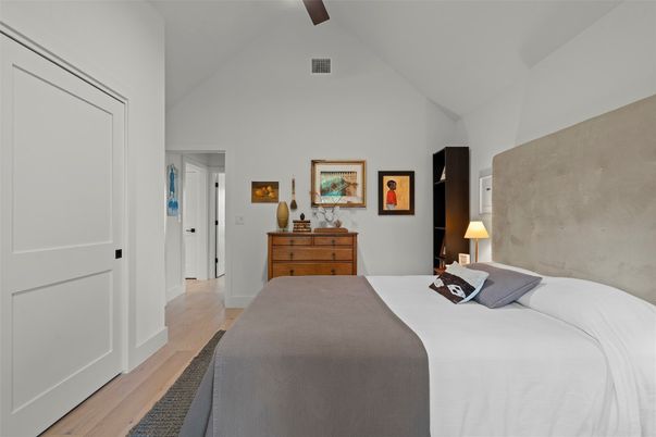 Bedroom, Interior, Wooden Beams, Wood Texture Flooring