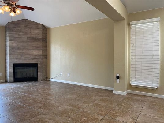 Empty room, Fireplace, Interior, Wooden Walls
