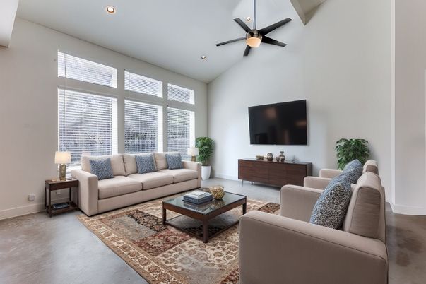 Interior, Living room, Recessed Lighting