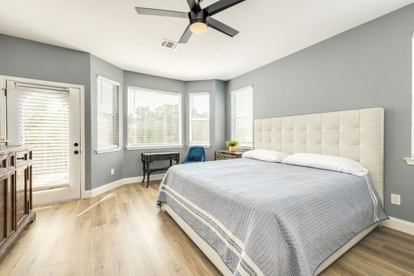 Bedroom, Interior, Wood Texture Flooring