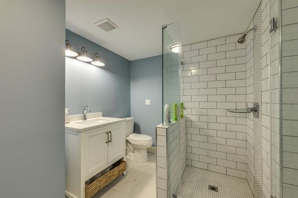 Bathroom, Glass Shower, Interior