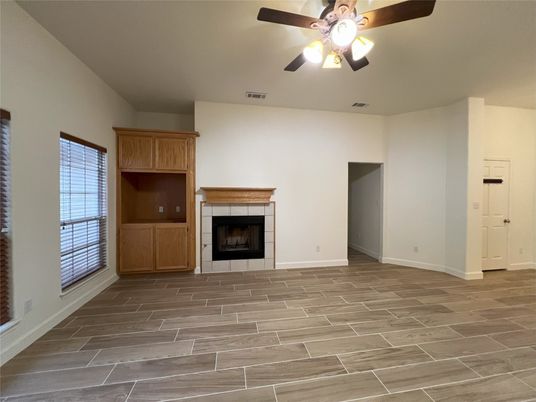Empty room, Fireplace, Interior
