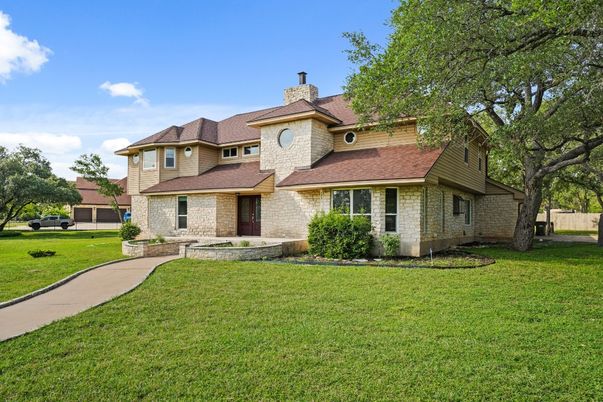 Backyard, Exterior, Facade, Brick Facade, Mediterranean