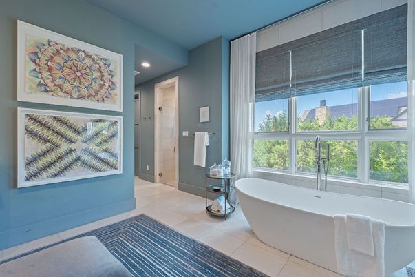 Bathroom, Free Standing Baths, Interior, Recessed Lighting