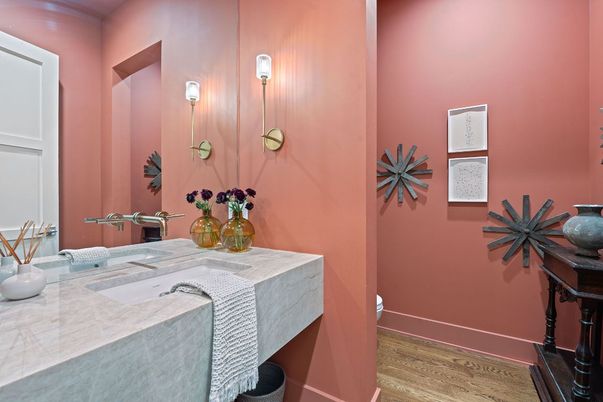 Bathroom, Interior, Wood Texture Flooring