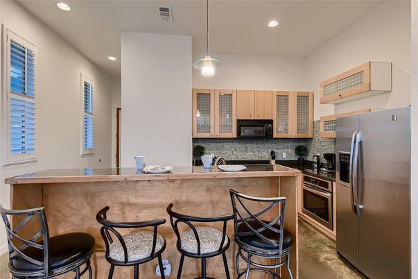 Interior, Kitchen, Pendant Lights, Recessed Lighting, Stainless Steel Appliances