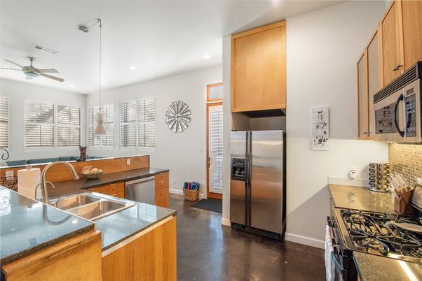 Interior, Kitchen, Pendant Lights, Recessed Lighting, Stainless Steel Appliances