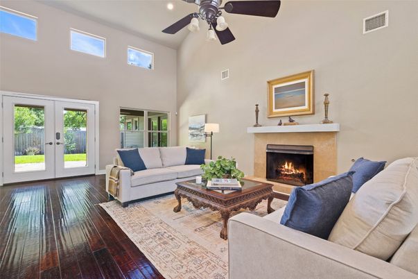 Fireplace, Interior, Living room, Wood Texture Flooring