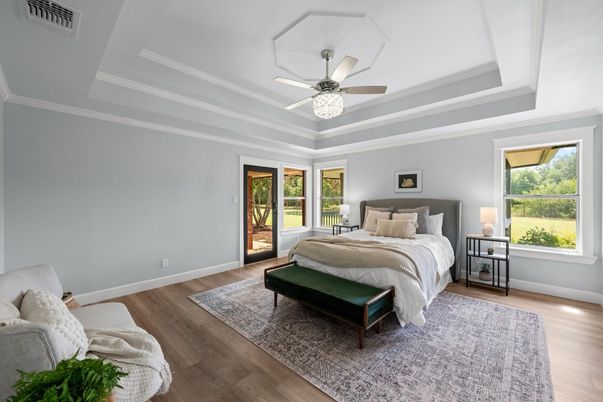 Bedroom, Interior, Wood Texture Flooring