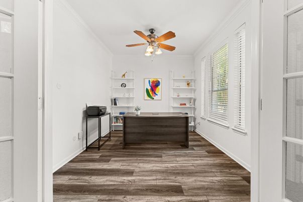 Home Office, Interior, Wood Texture Flooring
