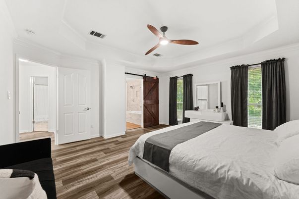 Bedroom, Interior, Wood Texture Flooring