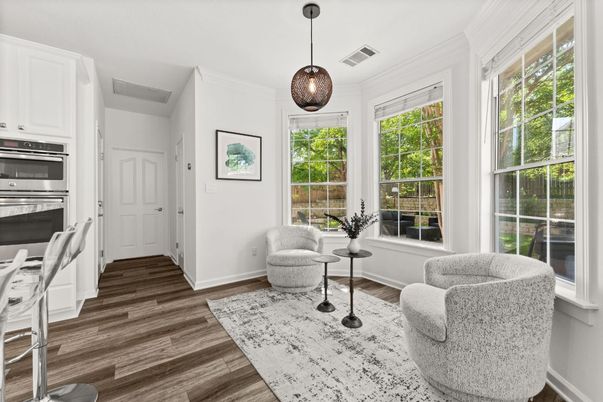 Interior, Kitchen, Pendant Lights, Stainless Steel Appliances, Wood Texture Flooring