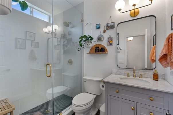 Bathroom, Glass Shower, Interior