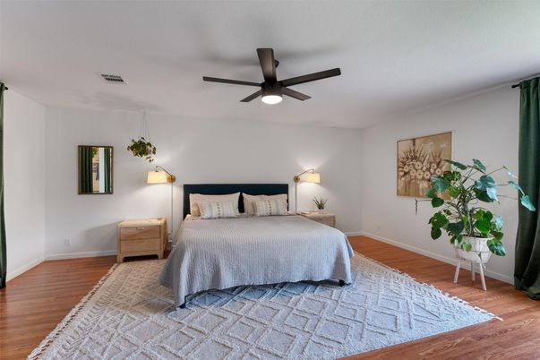 Bedroom, Interior, Wood Texture Flooring