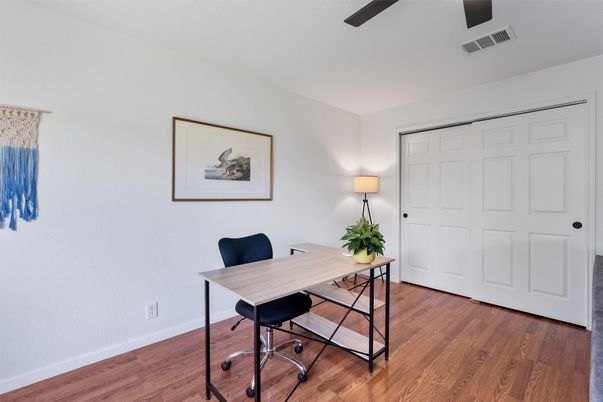 Home Office, Interior, Wood Texture Flooring