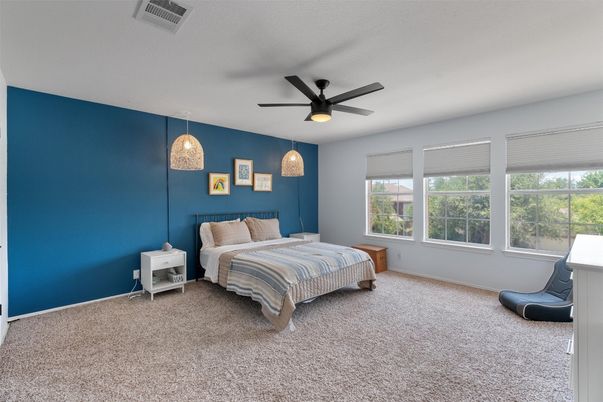 Bedroom, Interior, Pendant Lights