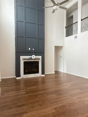 Fireplace, Interior, Wood Texture Flooring