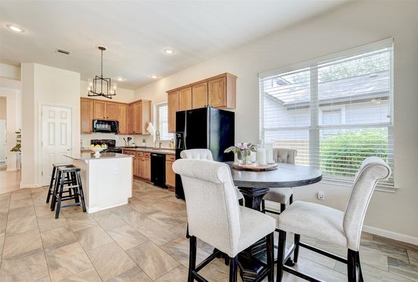 Dining room, Interior, Kitchen, Pendant Lights, Recessed Lighting