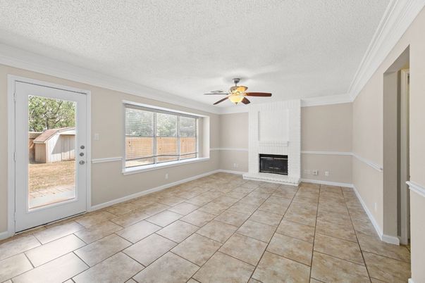 Empty room, Fireplace, Interior