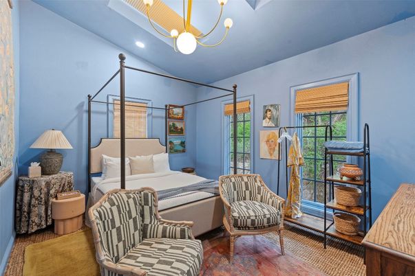 Bedroom, Interior, Pendant Lights, Recessed Lighting