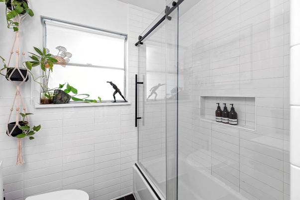 Bathroom, Glass Shower, Interior
