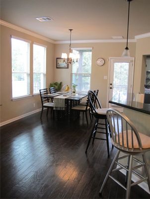 Chandelier, Dining room, Interior, Pendant Lights, Wood Texture Flooring