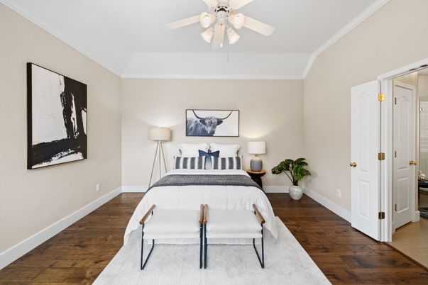 Bedroom, Interior, Wood Texture Flooring
