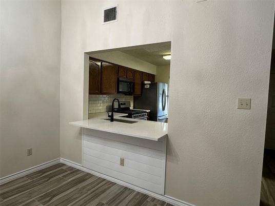 Interior, Kitchen, Wood Texture Flooring