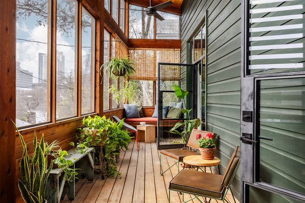 Interior, Sun Room, Wood Texture Flooring