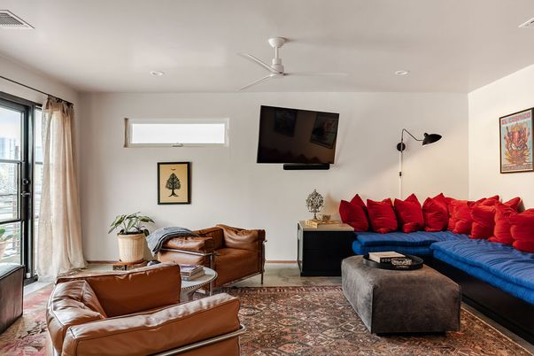 Interior, Living room, Recessed Lighting