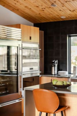 Interior, Kitchen, Stainless Steel Appliances, Wooden Ceilings