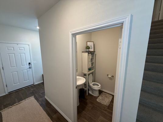 Bathroom, Interior, Wood Texture Flooring