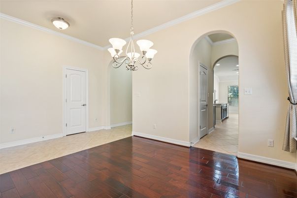 Chandelier, Empty room, Interior, Wood Texture Flooring