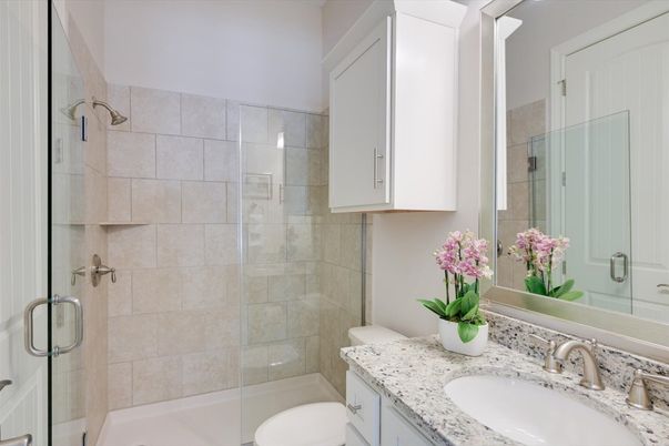 Bathroom, Glass Shower, Interior