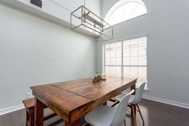 Dining room, Interior, Wood Texture Flooring
