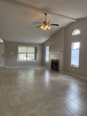 Empty room, Fireplace, Interior