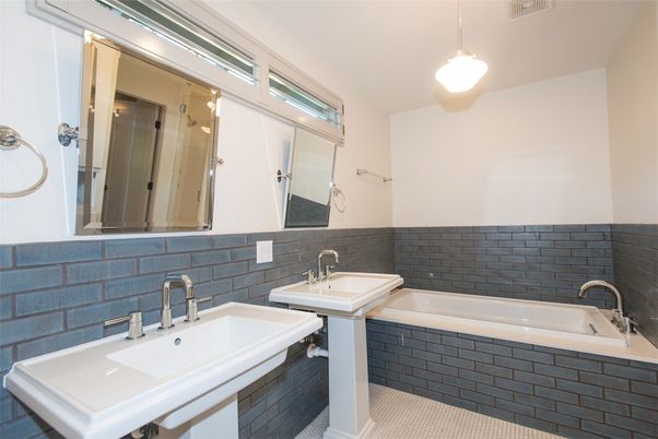Bathroom, Dual Sink Vanities, Interior, Pendant Lights
