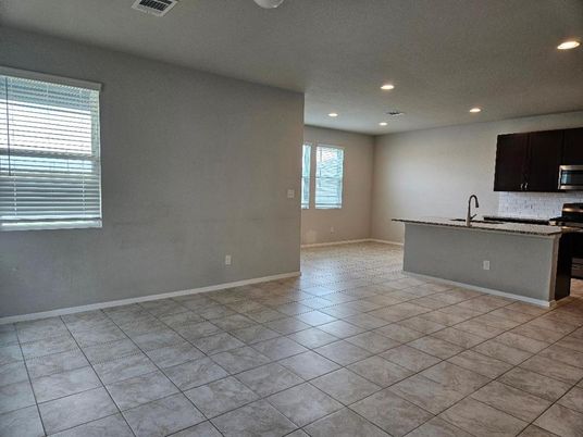 Empty room, Interior, Kitchen, Recessed Lighting
