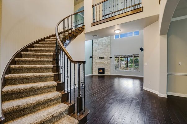 Fireplace, Interior, Wood Texture Flooring