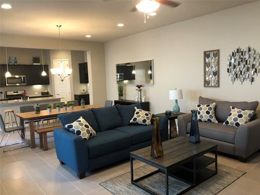 Dining room, Interior, Kitchen, Living room, Pendant Lights, Recessed Lighting