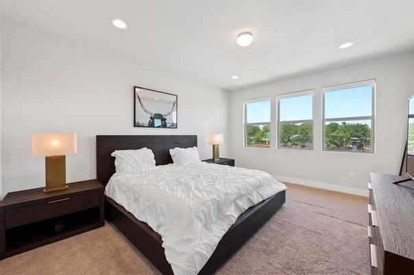 Bedroom, Interior, Recessed Lighting