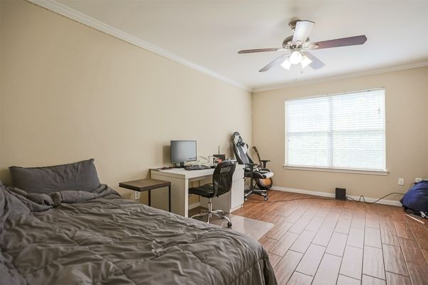 Bedroom, Home Office, Interior, Wood Texture Flooring