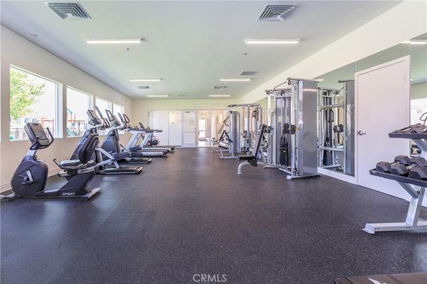 Fitness Equipment, Gym, Interior, Recessed Lighting