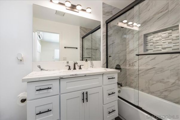 Bathroom, Glass Shower, Interior, Marble Walls
