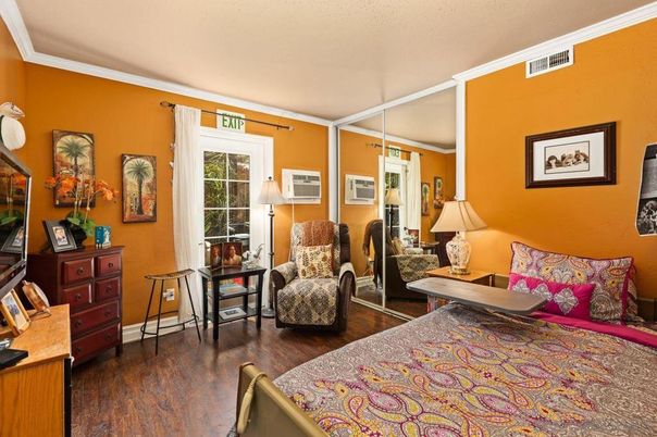 Bedroom, Interior, Wood Texture Flooring