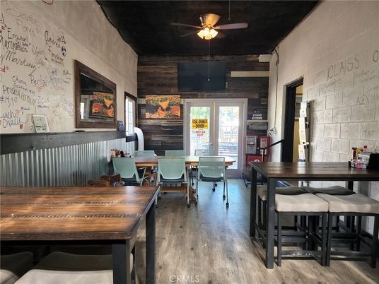 Dining room, Interior, Stone Walls, Wood Texture Flooring, Wooden Walls